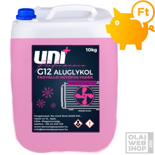 Uni+Performance Aluglykol G12 fagyálló koncentrátum -72°C 10kg