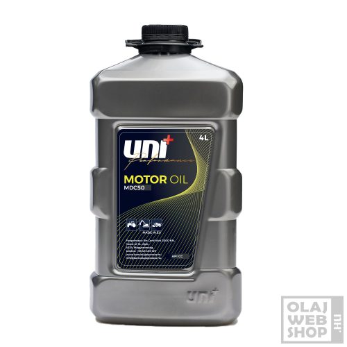 Uni+ Performance MDC 50 haszongép egyfokozatú motorolaj 4L