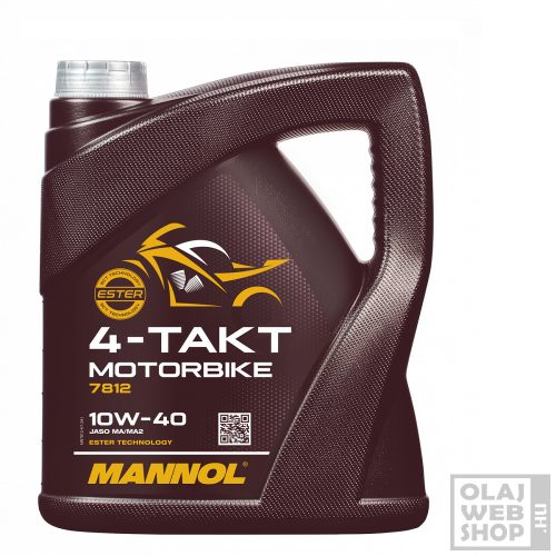 Mannol 7812 4-Takt Motorbike 10W-40 motorkerékpár olaj 4L