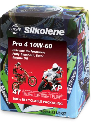 Fuchs Silkolene Pro 4 XP 10W-60 motorkerékpár olaj 4L