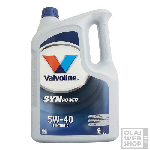 Valvoline SynPower 5W-40 motorolaj 5L