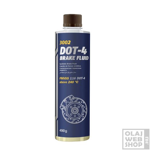 Mannol 3002 DOT-4 Brake Fluid fékfolyadék 450ml