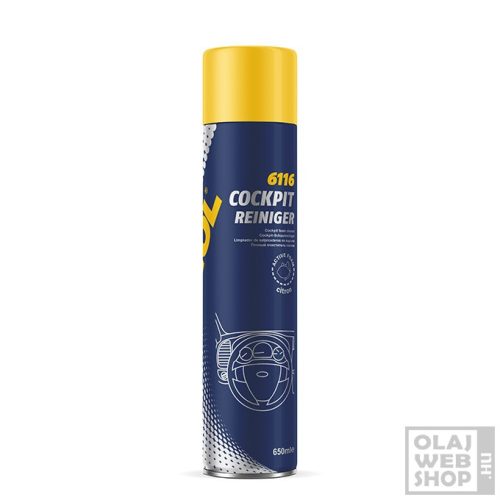 Mannol 6116 Cockpit Reiniger műszerfalápoló spray citrom illattal 650ml