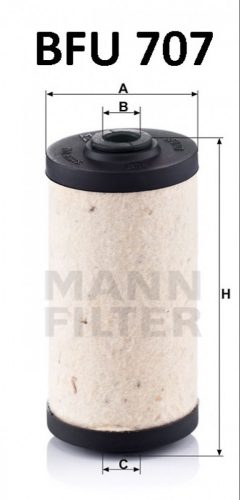 Mann-Filter üzemanyagszűrő BFU707