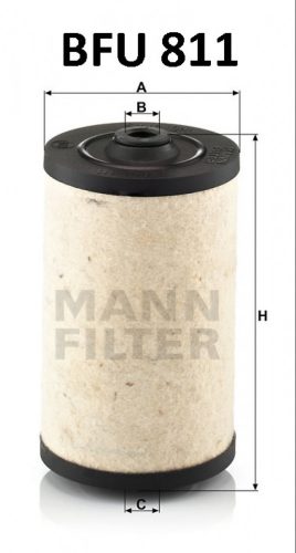 Mann-Filter üzemanyagszűrő BFU811