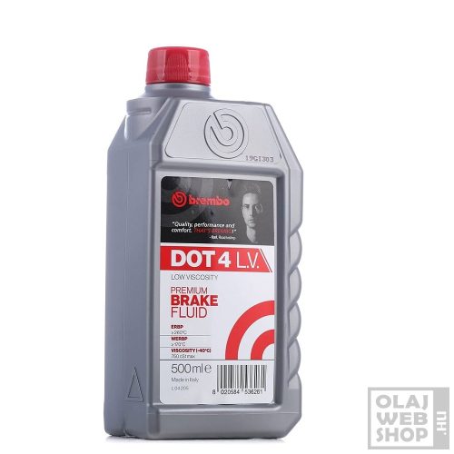 Brembo Premium Brake Fluid DOT 4 LV fékfolyadék 500 ml