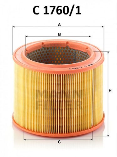 Mann-Filter levegőszűrő C1760/1