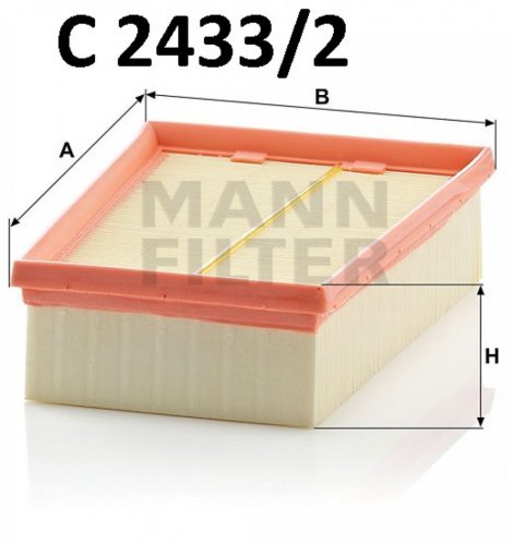 Mann-Filter levegőszűrő C2433/2