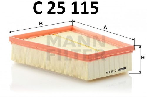 Mann-Filter levegőszűrő C25115