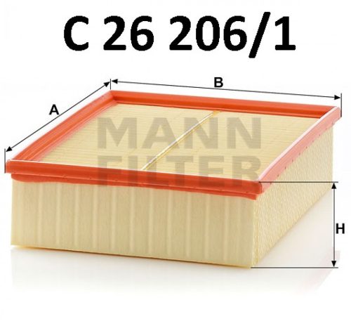 Mann-Filter levegőszűrő C26206/1