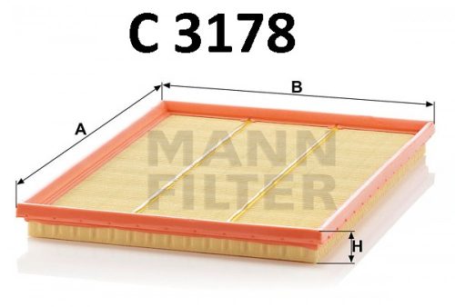 Mann-Filter levegőszűrő C3178