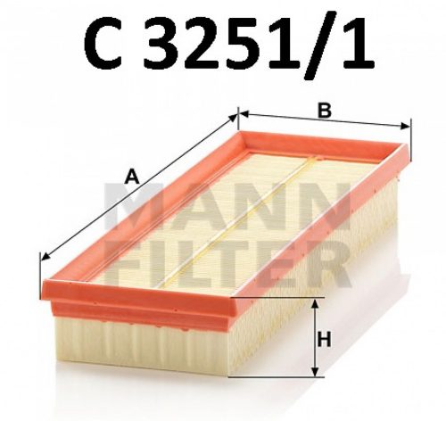 Mann-Filter levegőszűrő C3251/1