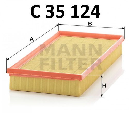 Mann-Filter levegőszűrő C35124