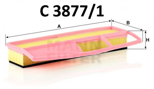 Mann-Filter levegőszűrő C3877/1