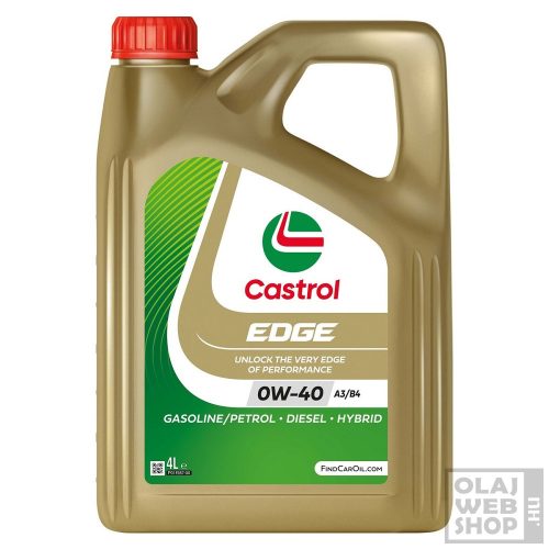 Castrol EDGE 0W-40 motorolaj 4L