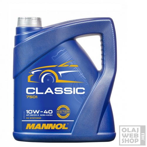 Mannol 7501 Classic 10W-40 motorolaj 4L