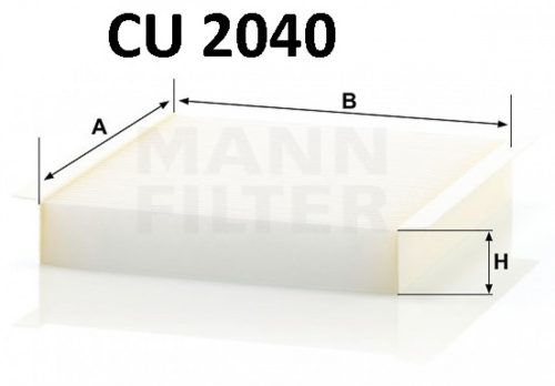 Mann-Filter pollenszűrő CU2040