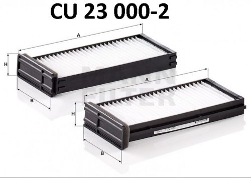 Mann-Filter pollenszűrő CU23000-2