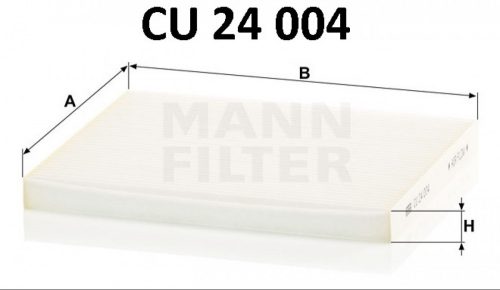 Mann-Filter pollenszűrő CU24004