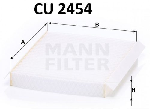 Mann-Filter pollenszűrő CU2454