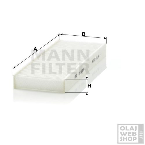 Mann-Filter pollenszűrő CU 2623