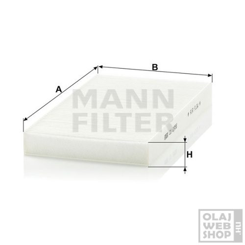 Mann-Filter pollenszűrő CU2956