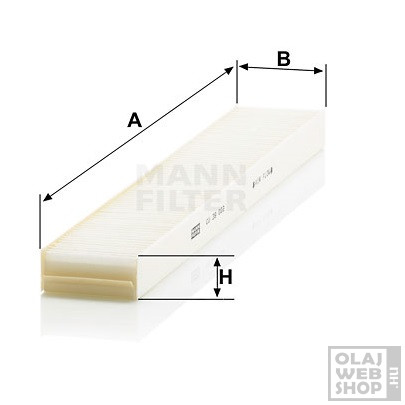 Mann-Filter pollenszűrő CU39002