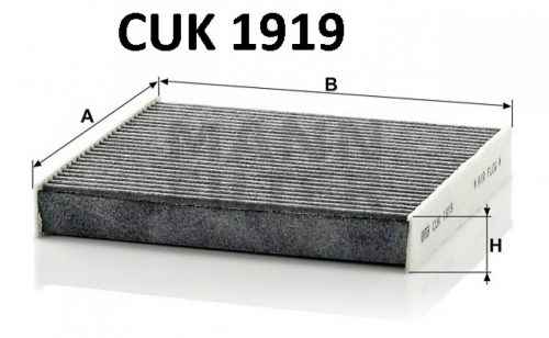 Mann-Filter aktívszenes pollenszűrő CUK1919