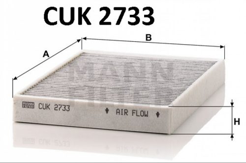 Mann-Filter aktívszenes pollenszűrő CUK2733