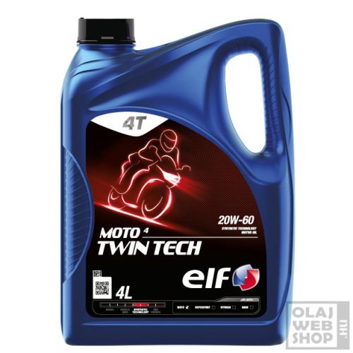 Elf Moto 4T Twin Tech 20W-60 motorkerékpár olaj 4L