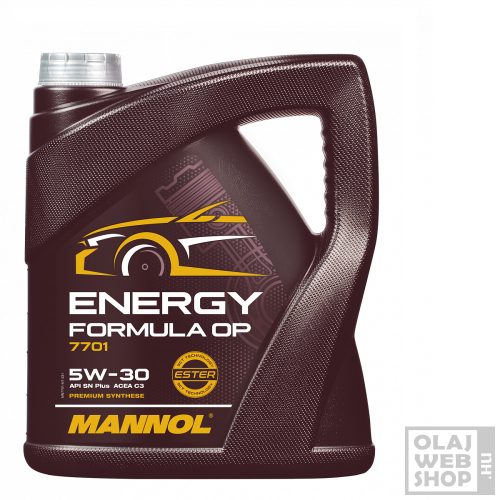 Mannol 7701 Energy Formula OP 5W-30 motorolaj 4L