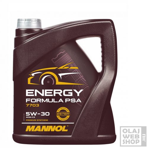 Mannol 7703 Energy Formula PSA 5W-30 motorolaj 4L