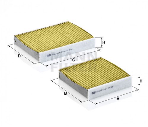 Mann-Filter antiallergén pollenszűrő FP21000-2