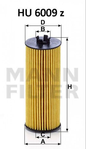 Mann-Filter olajszűrő HU6009Z