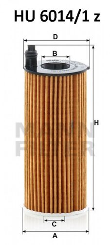 Mann-Filter olajszűrő HU6014/1Z