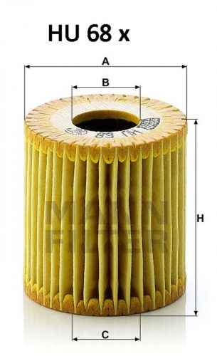 Mann-Filter olajszűrő HU68X