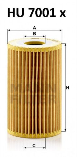 Mann-Filter olajszűrő HU7001X