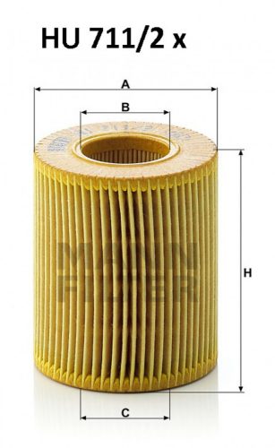 Mann-Filter olajszűrő HU711/2X