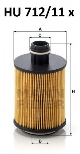 Mann-Filter olajszűrő HU712/11X