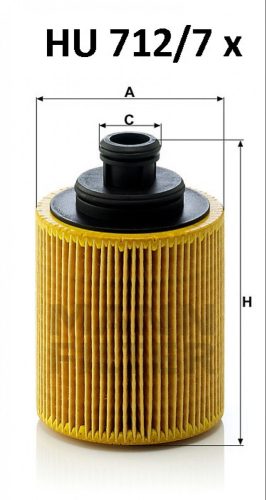 Mann-Filter olajszűrő HU712/7X