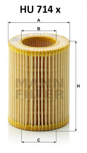 Mann-Filter olajszűrő HU714X