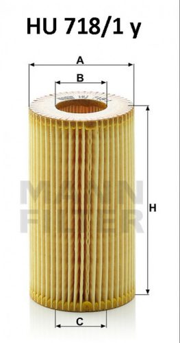 Mann-Filter olajszűrő HU718/1Y