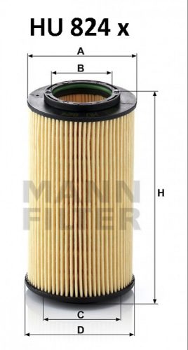 Mann-Filter olajszűrő HU824x