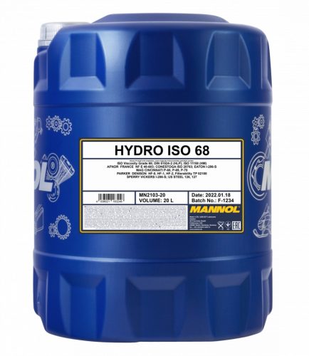 Mannol 2103 HYDRO ISO 68 hidraulika olaj 20L