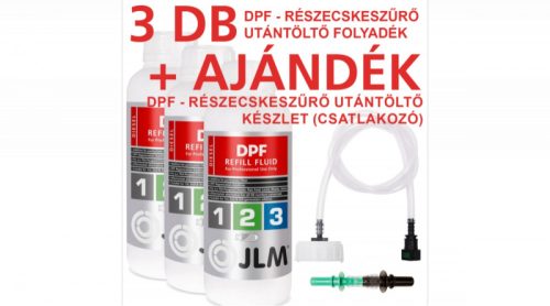 JLM Diesel DPF utántöltő folyadék GEN 1,2,3,4 + adapter *csomag