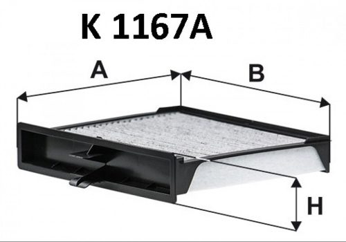 Filtron aktívszenes pollenszűrő K1167A