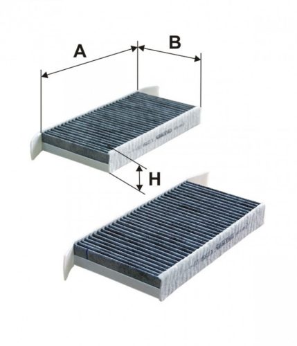 Filtron aktívszenes pollenszűrő K1235A-2X