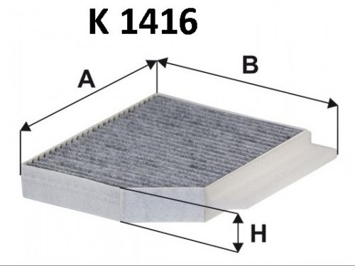 Filtron aktívszenes pollenszűrő K1416A