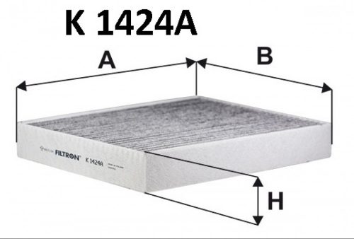 Filtron aktívszenes pollenszűrő K1424A