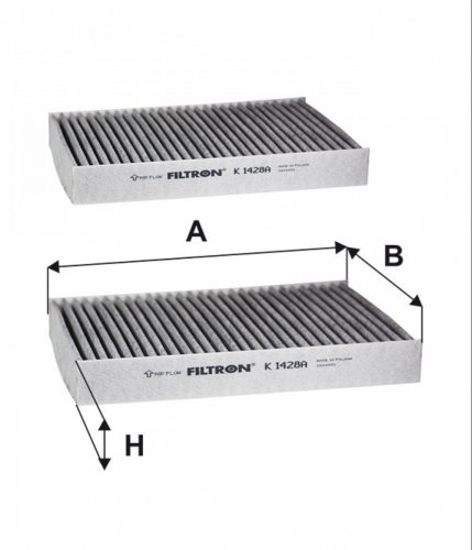 Filtron aktívszenes pollenszűrő K1428A-2X